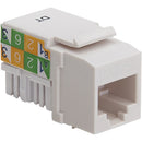 Platinum Tools Cat 5e Keystone Jack (White, 50-Pack)