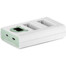 Tilta 2-Channel Battery Charger for LP-E17 Batteries (Ash Green)