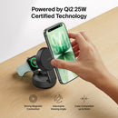 Belkin UltraCharge Pro 2-in-1 Convertible Qi2 Magnetic Charger (Charcoal)