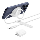 Belkin UltraCharge Magnetic Qi2 Charger & Stand (White, Round)