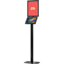 CTA Digital Thin Profile Graphic Sign Floor Stand with Security Enclosure for 9.7 - 11" Tablets