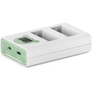 Tilta 2-Channel Battery Charger for NP-W126S Batteries (Ash Green)