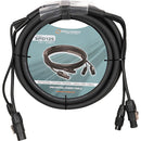 American DJ Accu-Cable 5-Pin DMX / True 1-Style Power Data Combo Cable (12')