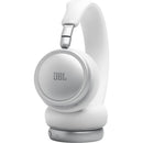 JBL Live 680NC Wireless Noise-Canceling On-Ear Headphones (White)