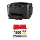 Canon MAXIFY MB2120 Wireless Home Office All-in-One Inkjet Printer with PGI-1200 CMY Ink Cartridge Pack Kit