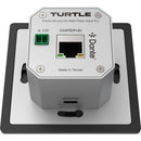 Turtle AV Dante Bluetooth Wall Plate for EU Wall Boxes (Black)