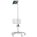 CTA Digital Medical Rolling Cart with Articulating Arm and Tablet Enclosure for Select iPads