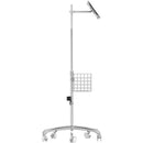 CTA Digital Medical Rolling Cart with Articulating Arm and Tablet Enclosure for Select iPads