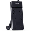 CyberPower Essential Series 8-Outlet Surge Protector (Black, 6')
