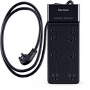 CyberPower Essential Series 8-Outlet Surge Protector (Black, 6')