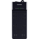 CyberPower Essential Series 8-Outlet Surge Protector (Black, 6')