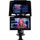 Prompter People ProLine Plus 15" Widescreen Teleprompter with 3G-SDI/HDMI HighBright Monitor & 15" Talent Monitor