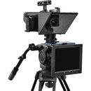 Prompter People Pocket Cue V2 Pro Talent Monitor Teleprompter (Smartphone Model, 15mm Rail Mount Kit)