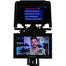 Prompter People ProLine Plus 12" Widescreen Teleprompter with 3G-SDI/HDMI HighBright Monitor & 12" Talent Monitor
