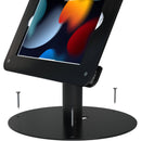 CTA Digital Rotating Desk Mount with Acrylic Security Vesa Enclosure for iPad 10.2, Air3, Pro 10.5 (Black)