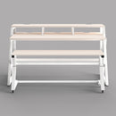 Wavebone Headquarter Studio Workstation (Light Wood with White Frame)