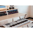Wavebone Headquarter Studio Workstation (Light Wood with White Frame)