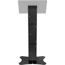 CTA Digital Premium Locking Floor Stand Kiosk with Enclosed Printer Storage & Cable Management