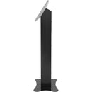 CTA Digital Premium Locking Floor Stand Kiosk with Enclosed Printer Storage & Cable Management