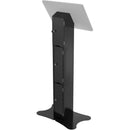 CTA Digital Premium Locking Floor Stand Kiosk with Enclosed Printer Storage & Cable Management