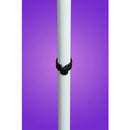 On-Stage ROUND BASE MIC STAND-WHITE/x2
