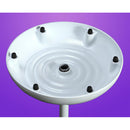 On-Stage ROUND BASE MIC STAND-WHITE/x2