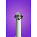 On-Stage ROUND BASE MIC STAND-WHITE/x2