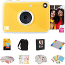 Kodak PRINTOMATIC+ 10MP Instant Digital Camera with Gift Bundle (Yellow)