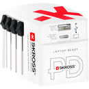 SKROSS 2-Port 65W USB World Power Adapter with USB-C Cable