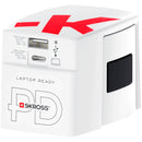 SKROSS 2-Port 65W USB World Power Adapter with USB-C Cable