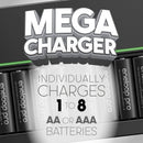 Panasonic eneloop pro Rechargeable Ni-MH Batteries with Charger (8 AA Batteries)