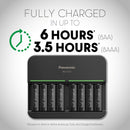 Panasonic eneloop pro Rechargeable Ni-MH Batteries with Charger (8 AA Batteries)
