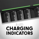 Panasonic eneloop pro Rechargeable Ni-MH Batteries with Charger (8 AA Batteries)