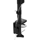 CTA Digital Counterbalance Monitor Arm with Universal Security Holder for  7.9- 12.5 Tablets