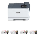 Xerox C320/DNI Color Laser Printer with Four High-Capacity Toner Cartridges Kit