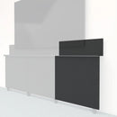 Heckler Framework Tall Outer Panel & Backsplash Set (Maharam Wrapped)