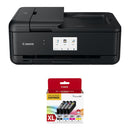 Canon Pixma TS9520a Wireless All-in-One Inkjet Printer with CLI-281 XL 4-Color Ink Tank Value Pack Kit (Black)