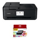 Canon Pixma TS9520a Wireless All-in-One Inkjet Printer with PGI-280 XL/CLI-281 4-Color Ink Tank Combo Pack and 4 x 6" Photo Paper Kit (Black)