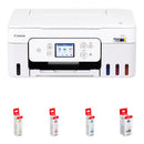 Canon PIXMA G3290 Wireless MegaTank All-in-One Printer with Four GI-21 Ink Bottles Kit