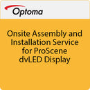 Optoma Technology Onsite Assembly and Installation Service for ProScene dvLED Display