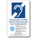 Williams Sound Auracast ADA/Assistive Listening Wall Plaque