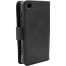 Samvix Leather Book Case for Soniq (Black)