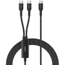Belkin BoostCharge Pro Braided USB-C to Dual USB-C Cable (5')