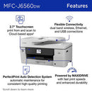 Brother MFC-J6560DW INKvestment 6560 Wireless Color Inkjet All-in-One Printer