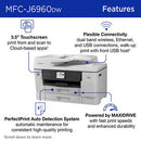 Brother MFC-J6960DW INKvestment 6560 Wireless Color Inkjet All-in-One Printer