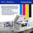 Brother MFC-J6960DW INKvestment 6560 Wireless Color Inkjet All-in-One Printer