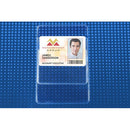 BRADY PEOPLE ID Clear Vinyl Horizontal Pocket Protector (3.625 x 4.75", 100-Pack)