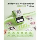 NIIMBOT B21 Pro 2" Portable HD Thermal Label Printer (Green)