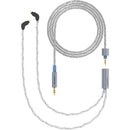 Dekoni Audio Ensemble Silver-Plated Copper Twist Jacket 3.5mm to Dual 2-Pin IEM Connector Modular Cable System (52")