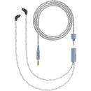 Dekoni Audio Ensemble Silver-Plated Copper Twist Jacket 4.4mm to Dual 2-Pin IEM Connector Modular Cable System (52")